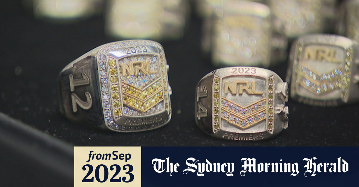 Video NRL grand final rings unveiled